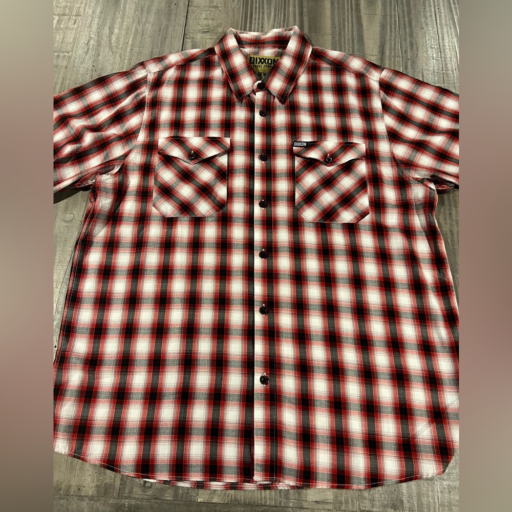 Dixxon Flannel men’s 2X short sleeve, Hollywood
